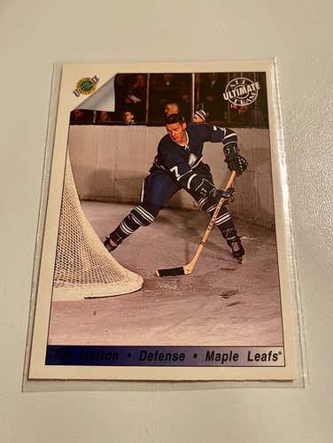 Tim Horton 1997 Toronto Maple Leafs Hockey Card