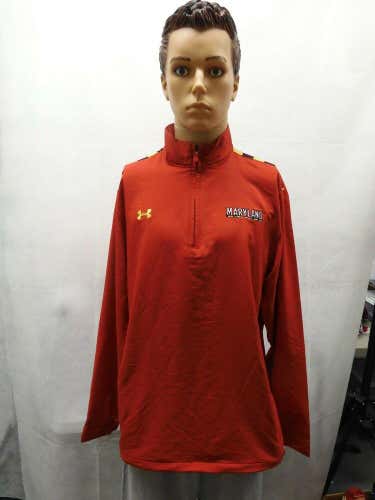 University of Maryland Under Amour 1/4 Zip Pullover Jacket L NCAA