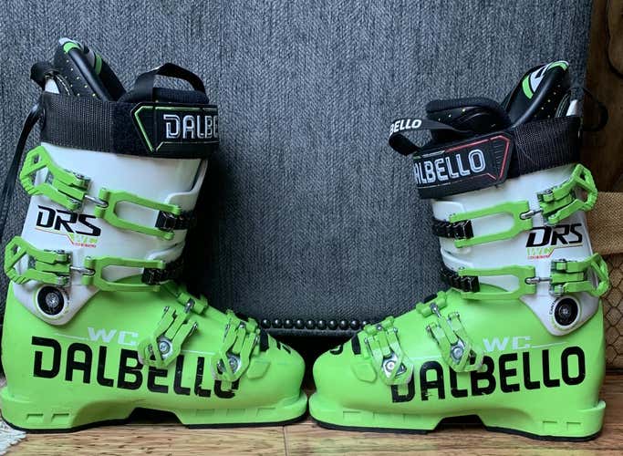 278 mm Unisex Used Dalbello Racing DRS Ski Boots Soft Flex