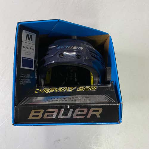 Blue New Medium Bauer Re-Akt 200 Helmet