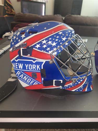 New York Rangers Street Hockey Goalie Mask One Size Fits All