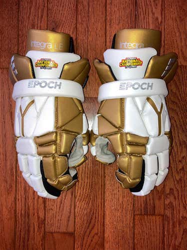 White New Epoch Integra LE 13" Lacrosse Gloves