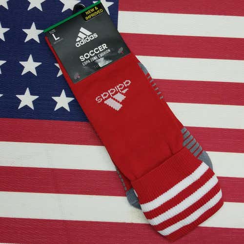 Adidas Soccer Climalite Game Socks Red New Large