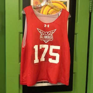 All- American     Red Used Adult Men's Large Under Armour Jersey