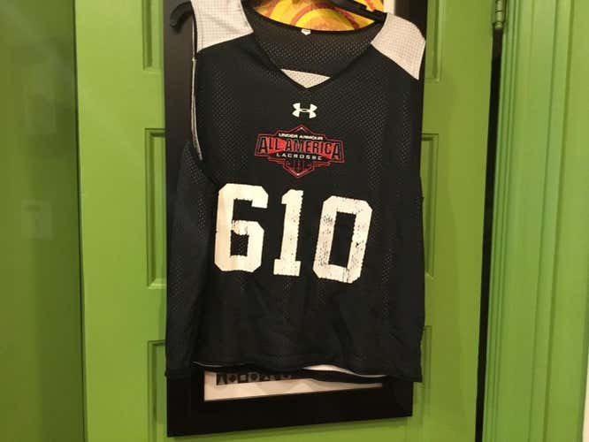 All American -Black Used Adult Men's Large Under Armour Jersey