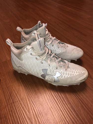 White Under Armour Banshee Lacrosse Cleats