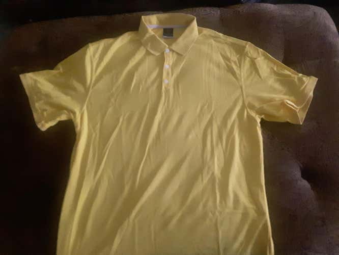 New Yellow Nike DriFit Polo XXL