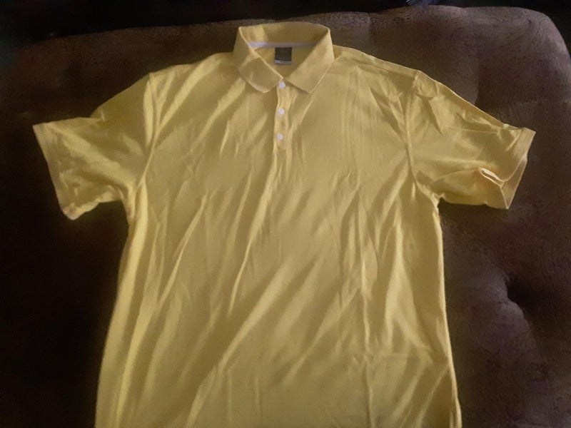 New Yellow Nike DriFit Polo XXL