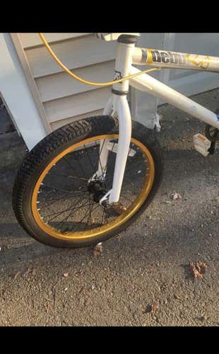 White and Gold BMX Bike