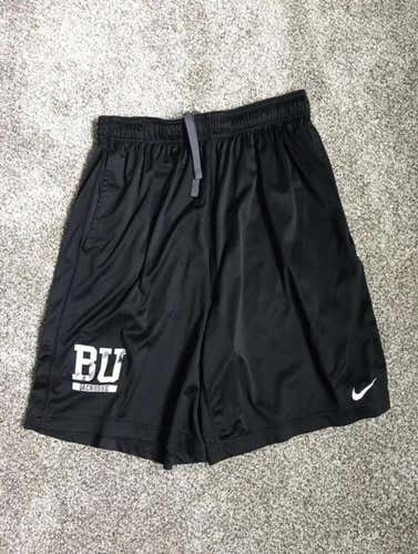 Boston University Black Men's Large Nike Lacrosse Shorts