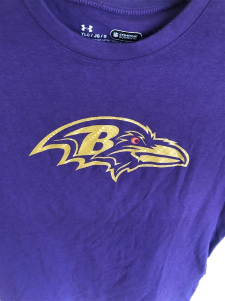 Baltimore Ravens UA Youth Boys Tee Large