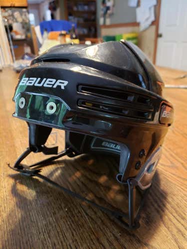Black Used Medium Bauer Re-Akt 75 Helmet