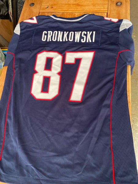 Gronk Super Bowl XLIX Blue Men's Large Nike Jersey