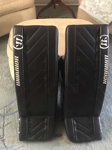 Black Used 32" Warrior Ritual G4 Goalie Leg Pads