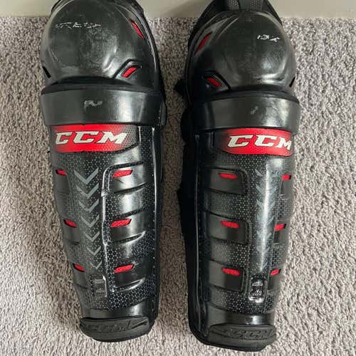 Used Jr CCM RBZ Shin Pads 13”