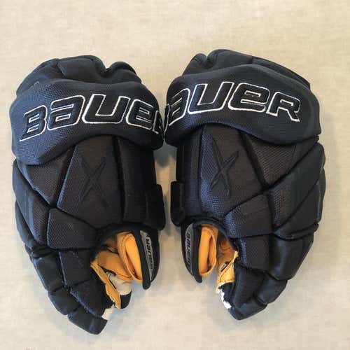 Black Used Bauer Vapor 1X Pro Lite 13" Pro Stock Gloves