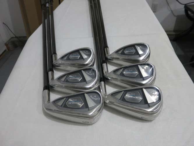 Callaway Rogue X Iron Set - 6-PW, AW - Synergy 60 Stiff Flex Graphite - NEW