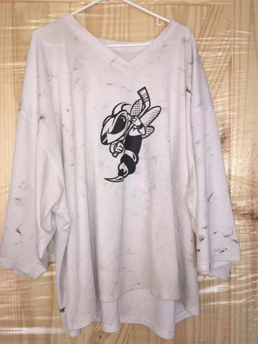 GOALIE CUT BATTLE CREEK RUMBLE BEES USED PRACTICE JERSEY