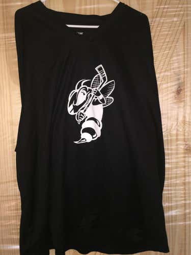 GOALIE CUT BATTLE CREEK RUMBLE BEES USED PRACTICE JERSEY
