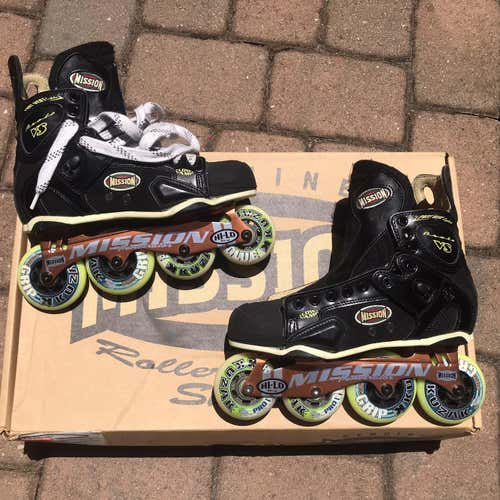 New Mission VS Detonator Size 8 Inline Roller Hockey Skates