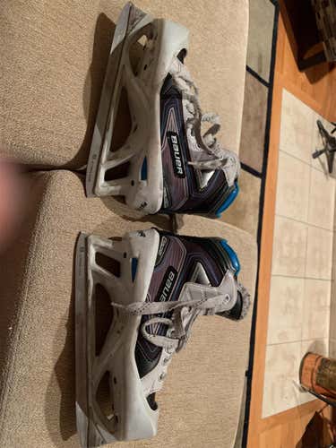 Used Bauer Reactor 5000 Regular Width  Size 3 Goalie Skates