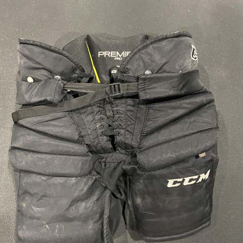 Black Used Large CCM Premier Pro Hockey Goalie Pants