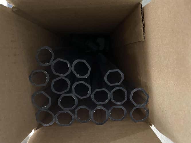 (18) Clear Polycarbonate shafts with 5lax buttends