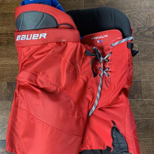 Red Used Large Bauer Nexus 1N  Hockey Pants
