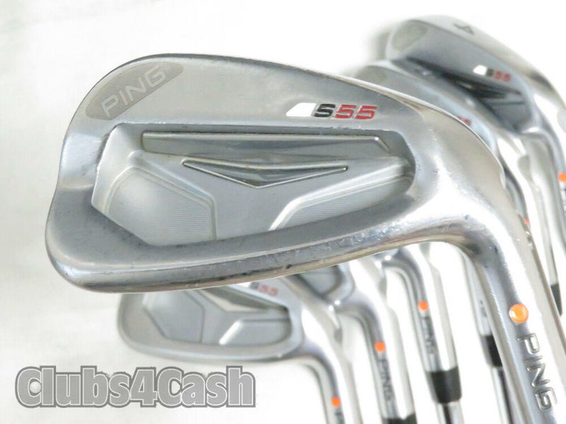 Ping S55 Irons Orange Dot CFS Steel Regular Flex 4-P