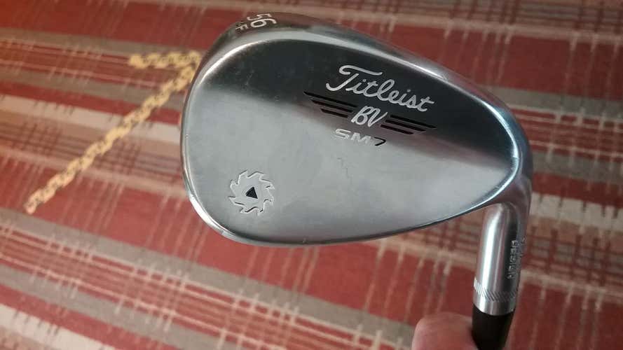 Used Titleist Right Handed Vokey SM7 Wedge Wedge Flex 56 Degree Steel Shaft