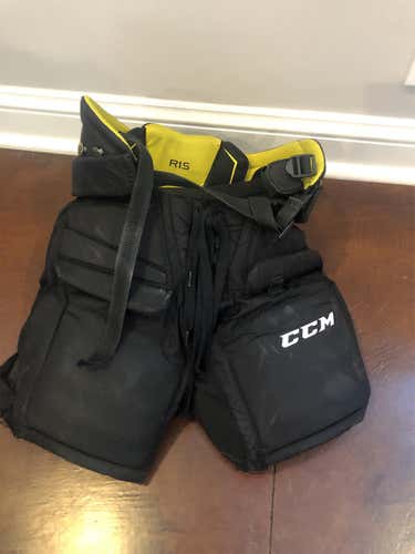 Black Used Medium CCM Goalie Pants