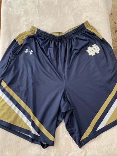 Notre Dame Team Issued Under Armour Athletic Shorts (L)