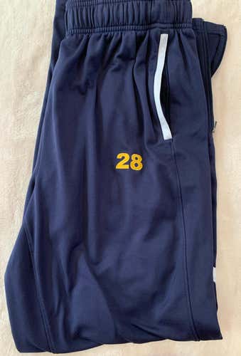 Notre Dame Team Issued Blue Tracksuit Sweatpants (L)