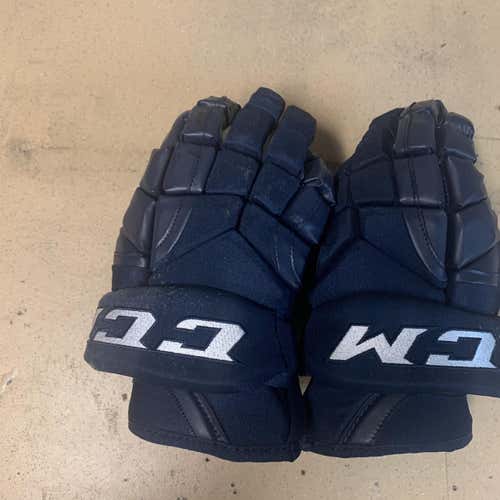 Blue Used CCM HGP14 13" Pro Stock Gloves