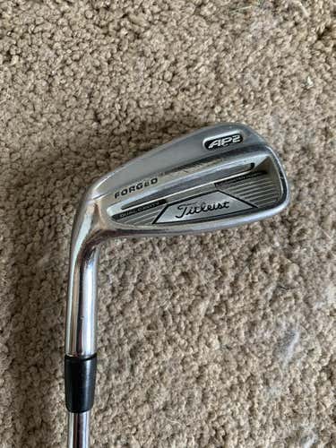 Used Men's Titleist Left Handed 8 Iron 714 ap2 Stiff Flex Steel Shaft