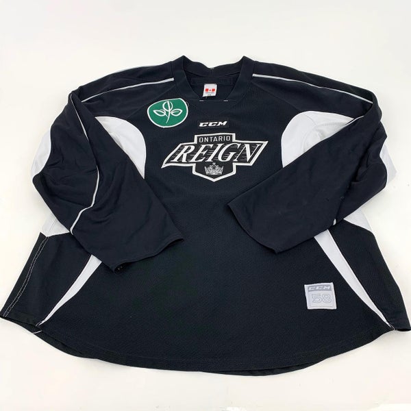 Used, Black CCM Ontario Reign Practice Jersey