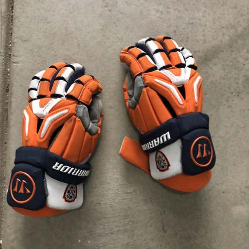 Orange Used Warrior Burn Pro 13" Lacrosse Gloves