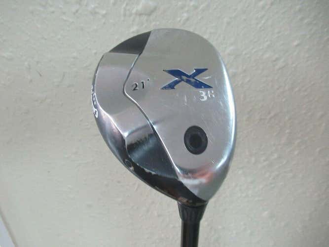 CALLAWAY X SERIES HYBRID # 3 21* FACTORY 80g GRAPHITE STIFF FLEX NEW GRIP