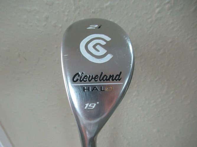 LEFT HAND CLEVELAND HALO HYBRID # 2 19* FACTORY GRAPHITE STIFF FLEX JUMBO GRIP