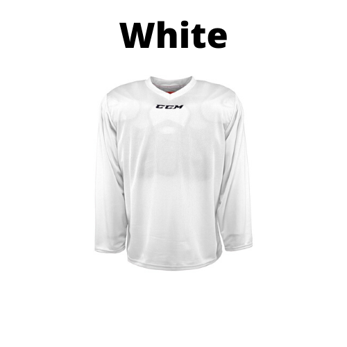 CCM 5000T Two-Tone Practice Hockey Jersey - Senior - White/Black - XXL