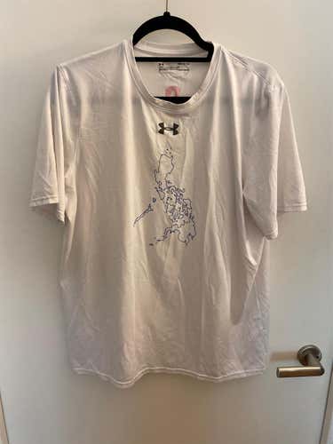 Philippines National Team #9 White Men's Medium/Large Under Armour Shirt