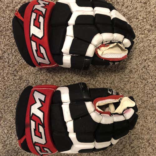 Portland Pirates Black Used CCM Pro Model 14" Pro Stock Gloves