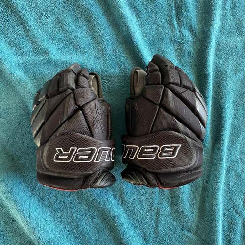 Black Used Bauer Vapor 1X Lite 11" Gloves