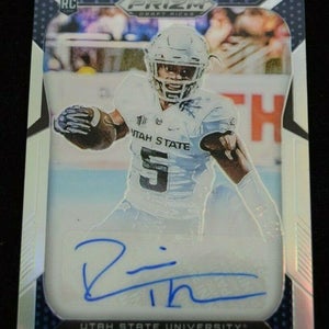 Authentic Autographed Football Card Darwin Thompson Utah State Aggies