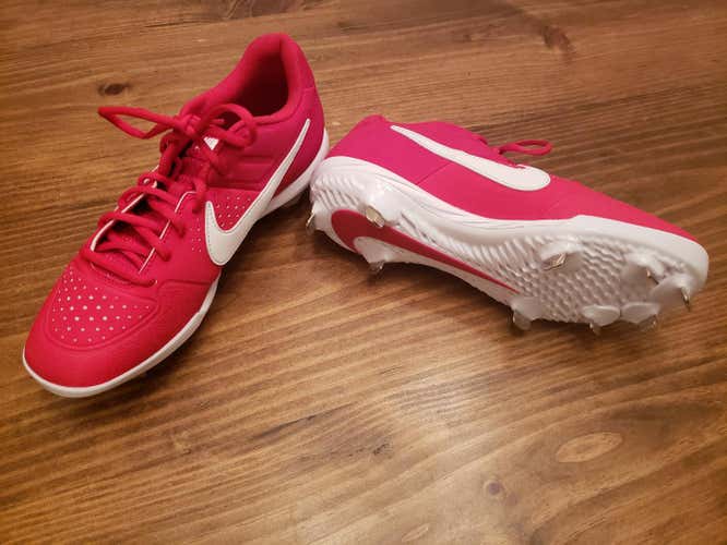 Red White Nike Alpha Huarache Varsity Low Size 8.5