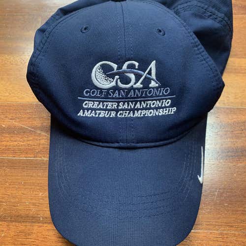 GSA Greater San Antonio Amateur Golf Championship Navy One Size Fits All Nike Golf Hat