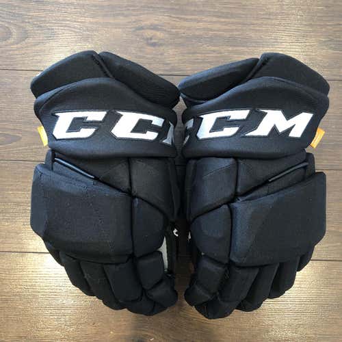 Black New CCM Jetspeed FT1 14" Pro Stock Gloves Avalanche
