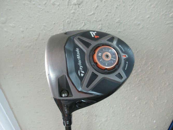 NICE LEFT HAND TAYLORMADE r1 BLACK DRIVER 8 - 12 ADJUSTABLE LOFT UPGR SHAFT REG