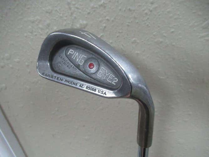 PING EYE 2 PLUS 4 IRON RED DOT CFS DISTANCE STEEL REGULAR FLEX  NEW GRIP