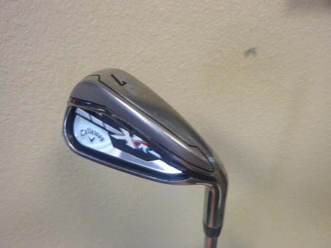 NICE 2015 CALLAWAY XR 7 IRON OEM SPEEDSTEP 80 STEEL STIFF FLEX